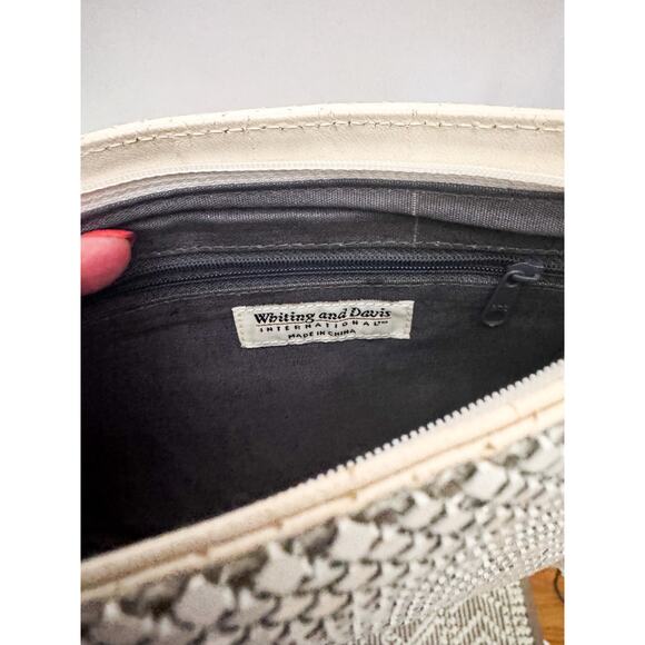 Whiting and Davis Vintage White Beaded Evening Bag Purse - Picture 2 of 5